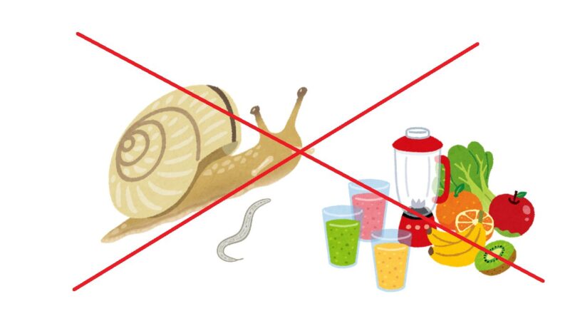カタツムリには、寄生虫がいる